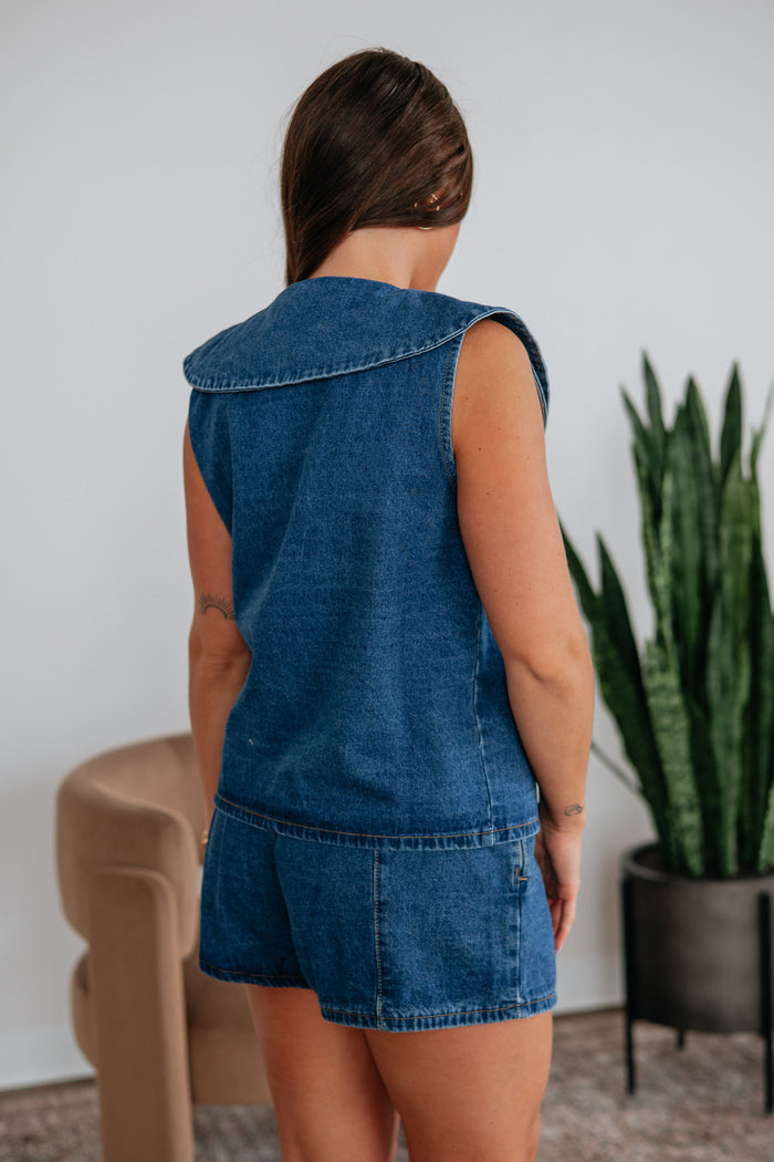 June Denim Top