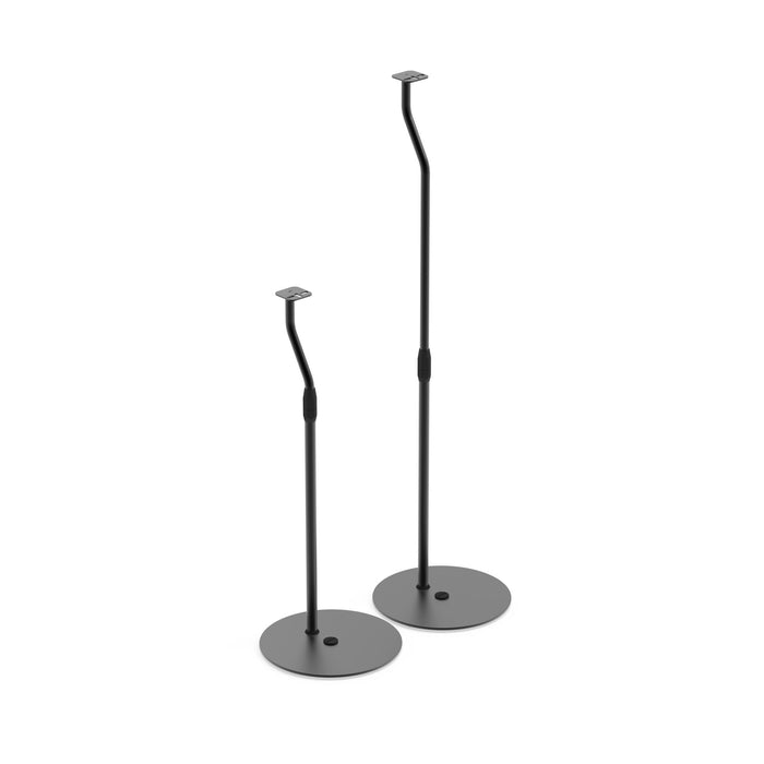 Kanto SLH Height Adjustable Floor Universal Speaker Stands Black Black