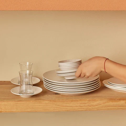 Karaca Artiste Ensemble De Petit-Déjeuner 20 Pièces, Blanc
