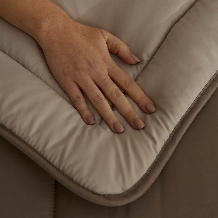 Karaca Double Face Couette Beige-Mocha 135X200