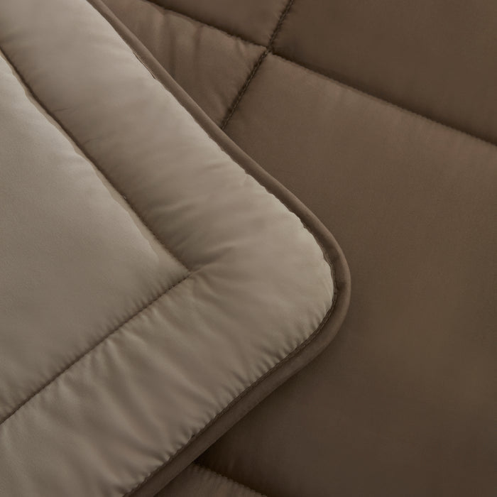 Karaca Double Face Couette Beige-Mocha 200X200