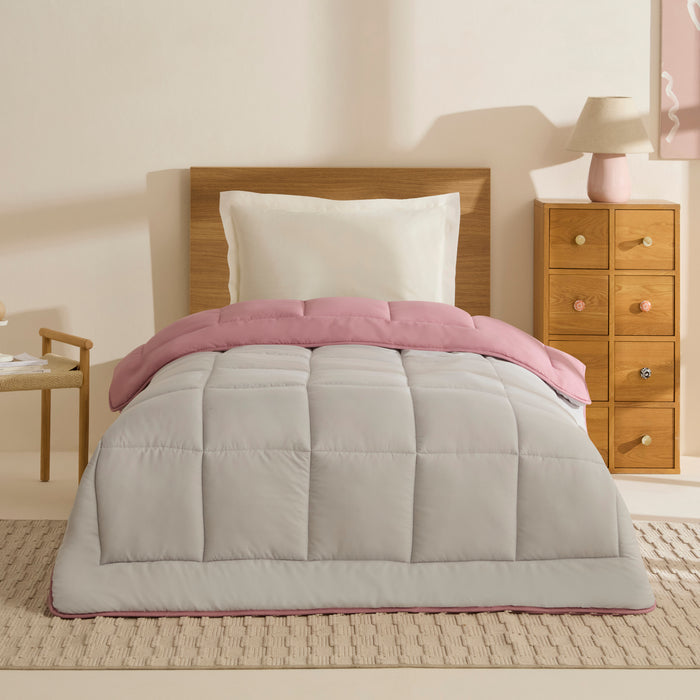Karaca Double Face Couette Pudra - Gris clair 155X220