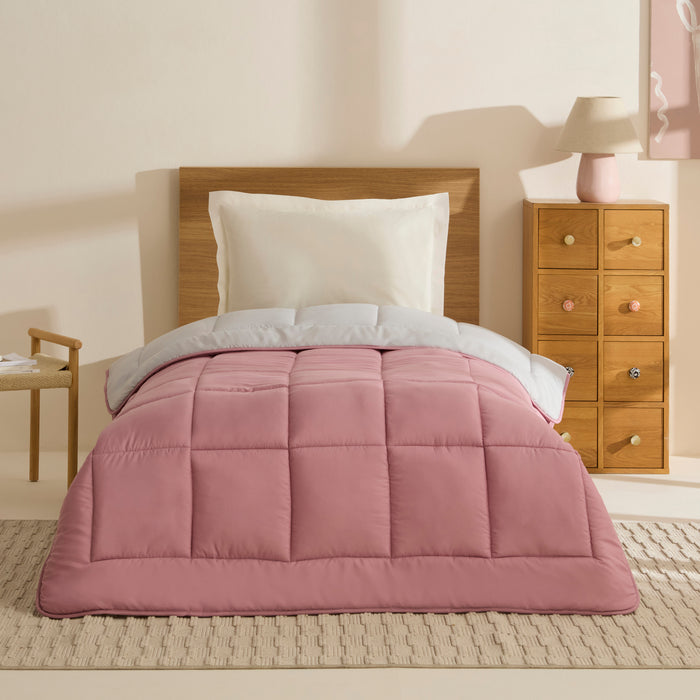 Karaca Double Face Couette Pudra - Gris clair 155X220