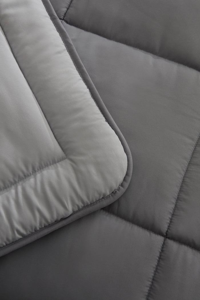 Karaca Double Face Couverture Anthracite-Gris 155x220