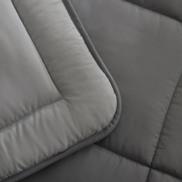 Karaca Double Face Couverture Anthracite-Gris 200x200