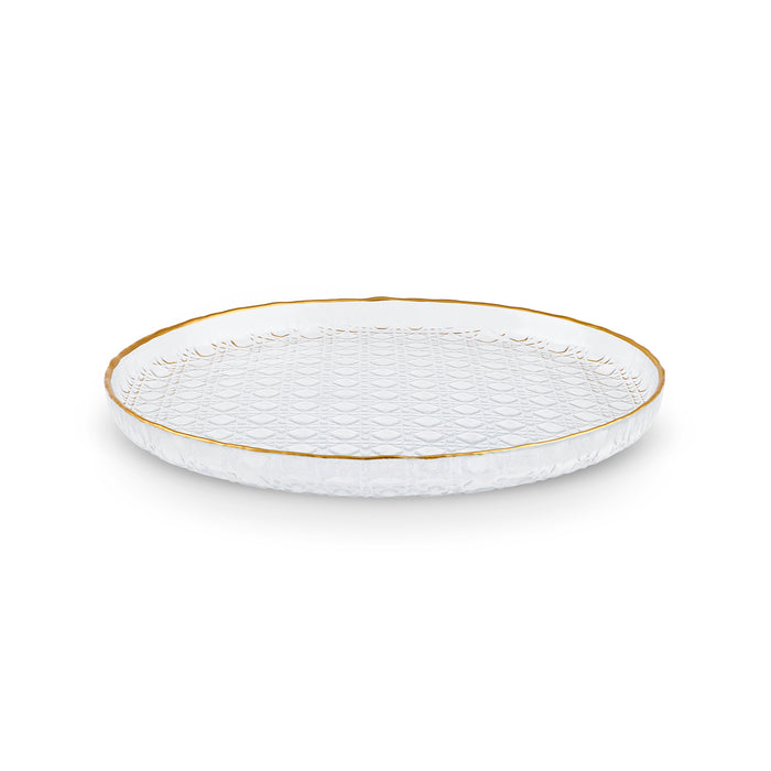 Karaca Rattan, Service à Gâteau 7 pièces, Or