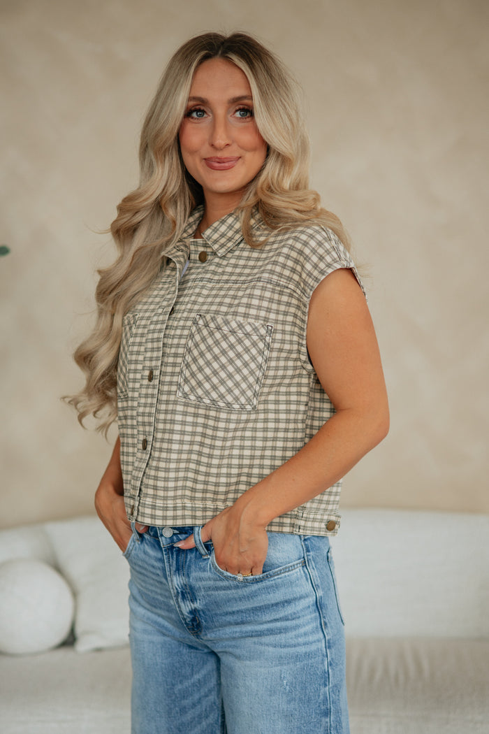 Karlyn Checkered Vest