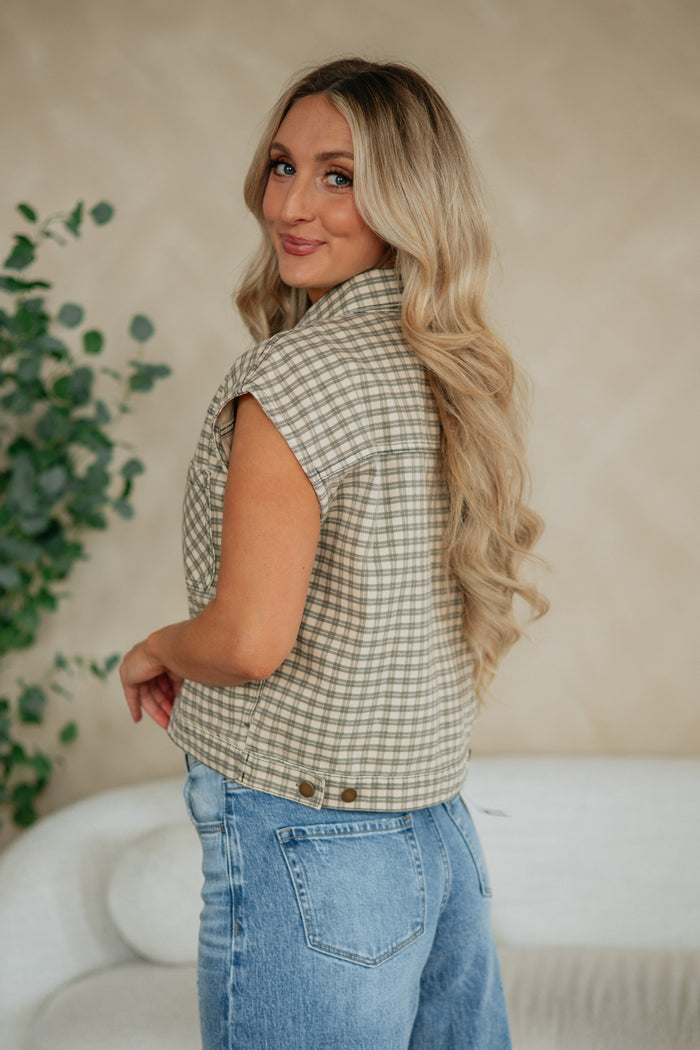 Karlyn Checkered Vest