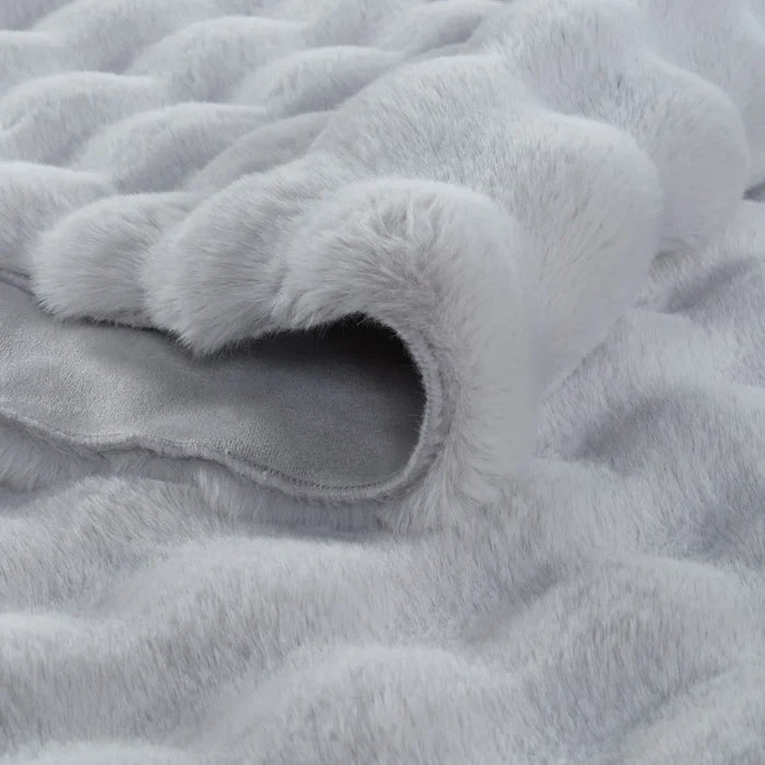 Kaşmir Halı 7/24 Cosy Premium Bubble Gris clair Ovale 80x150 cm