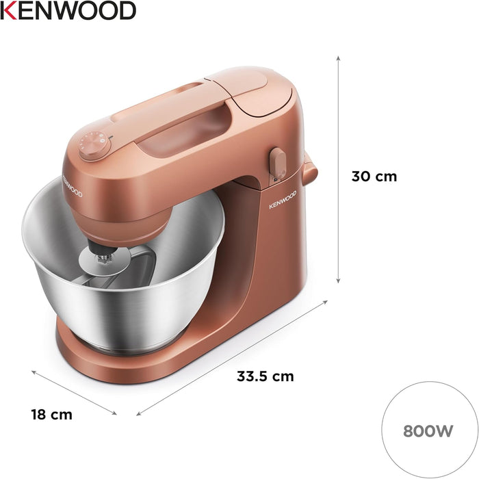 Kenwood KZM35.000RD Go Stand Mixer 4L Bowl 800W - Clay Red Red