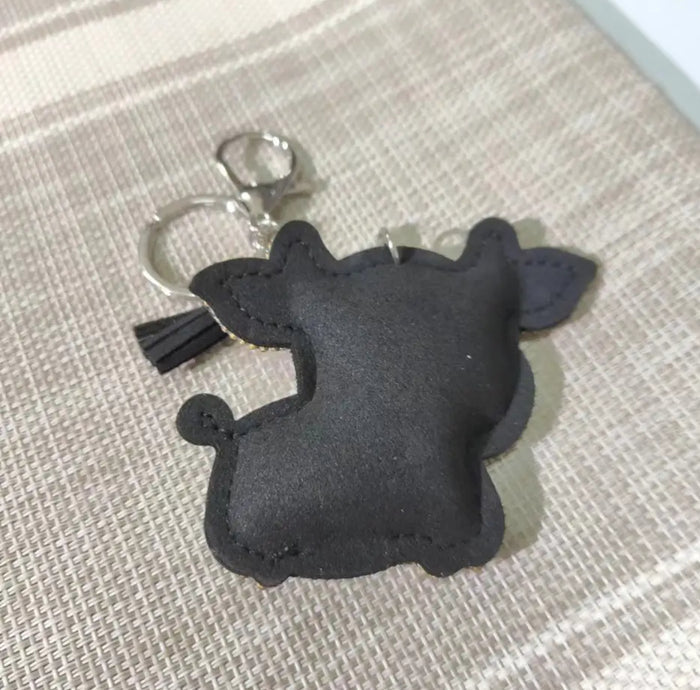 ✨ KeyChain / Bag Charm: Sparkle Cow