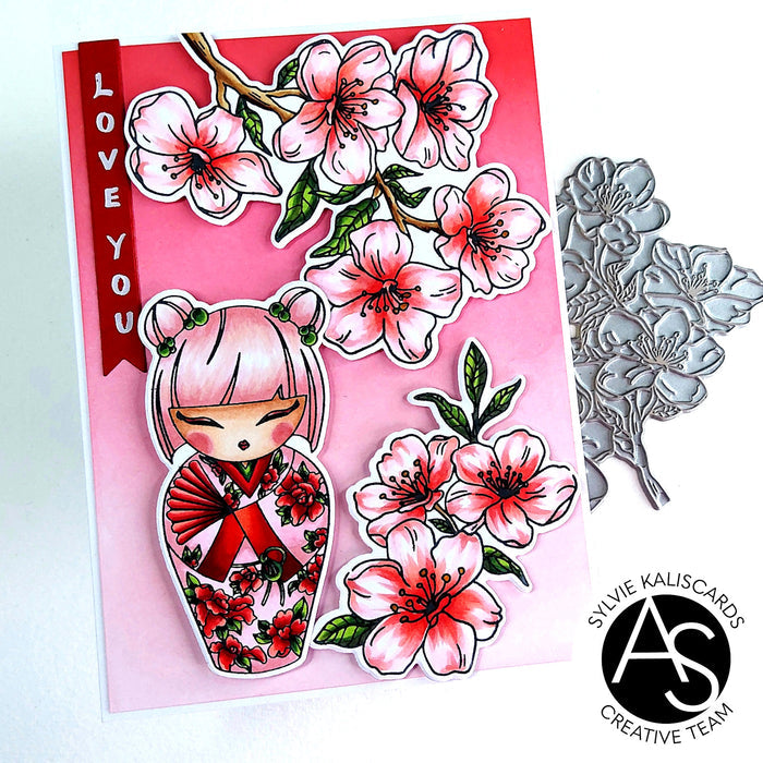 Kokeshi Dolls BetterPress Plate & Die Set