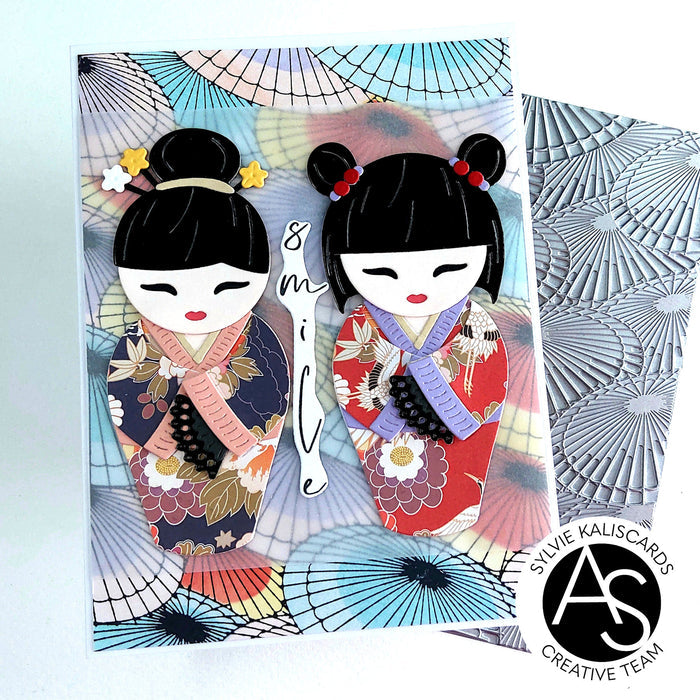 Kokeshi Dolls Etched Dies