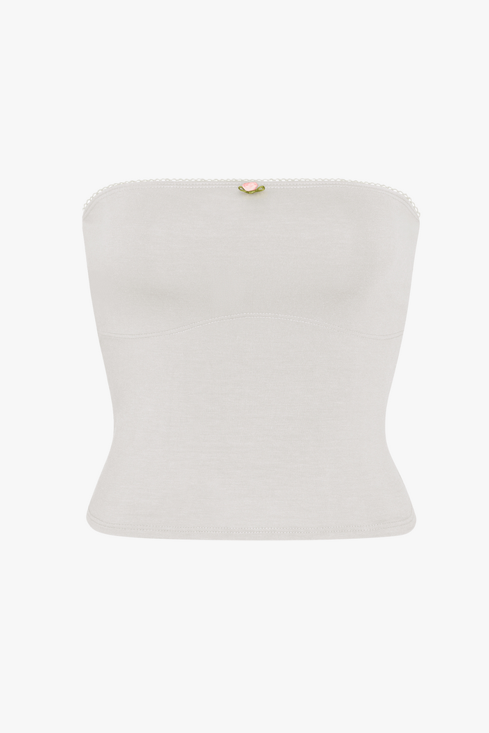 LINED CONTOUR TUBE TOP IN CLOUD