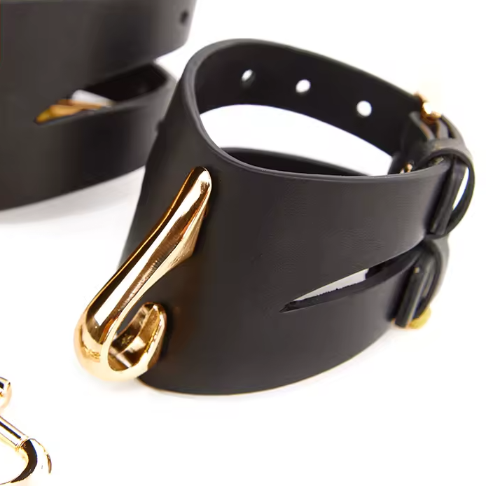 Liquide D'Or Leather Handcuffs