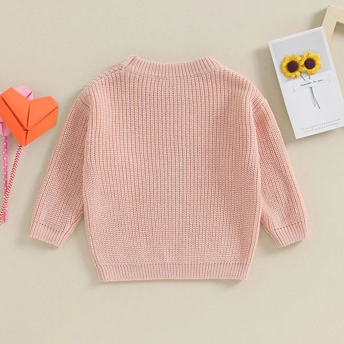 LITTLE HEARTS Knitted Sweater
