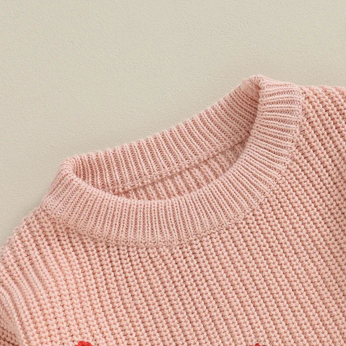LITTLE HEARTS Knitted Sweater