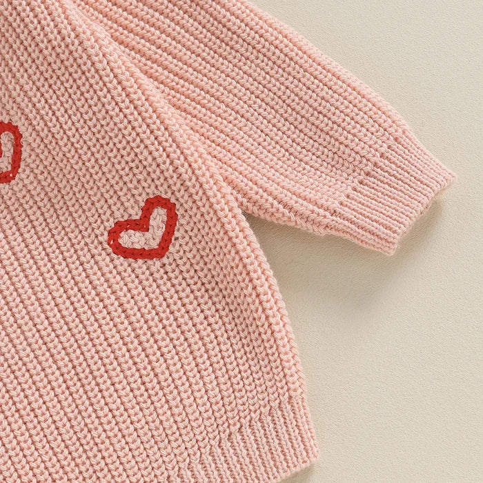 LITTLE HEARTS Knitted Sweater