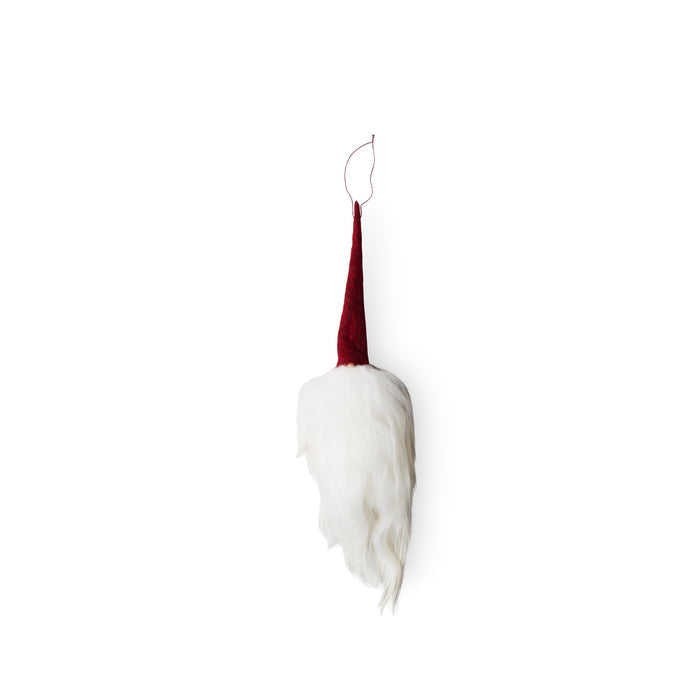 Asas Tomtebod Longbeard gnome ornament with red cap and white beard