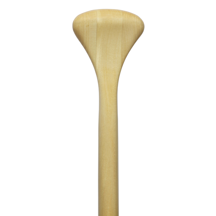 Loon wooden canoe paddle grip from the front