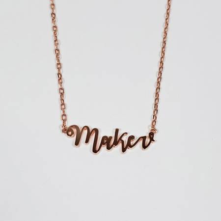 Maker Necklace - Rose Gold
