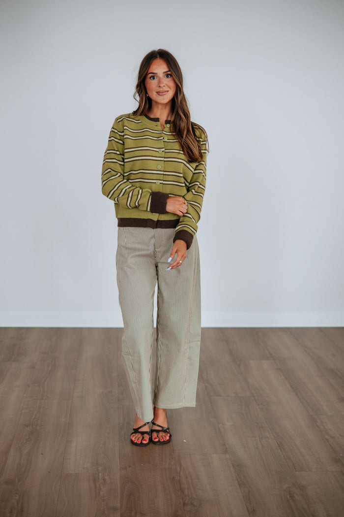 Marleigh Striped Cardigan