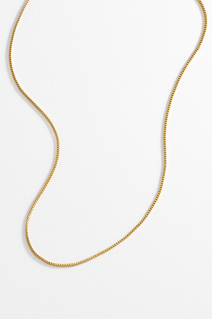 Men's Thin Box Chain Necklace