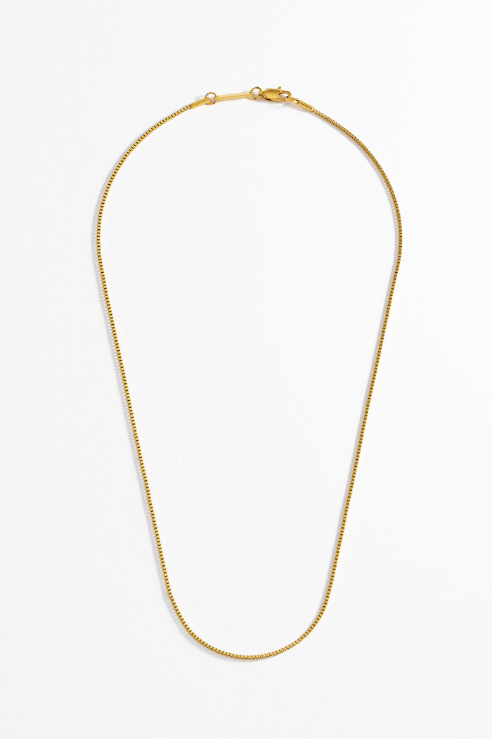 Men's Thin Box Chain Necklace