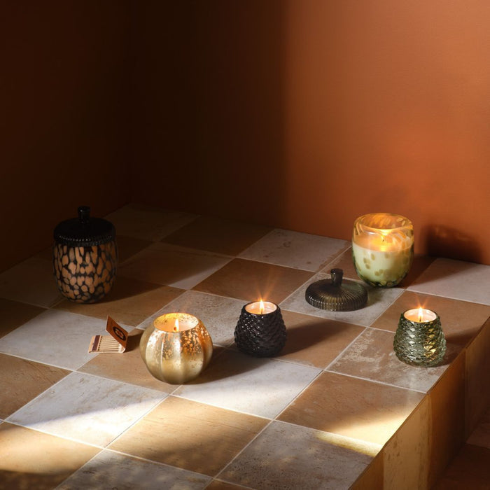 Midnight Pumpkin Pinecone Votive Candle