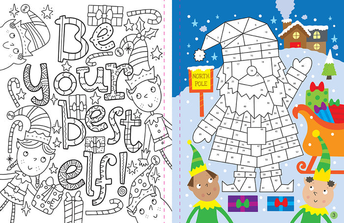 Mindful Sticker By Number: Christmas