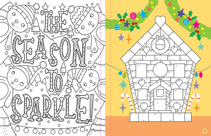 Mindful Sticker By Number: Christmas