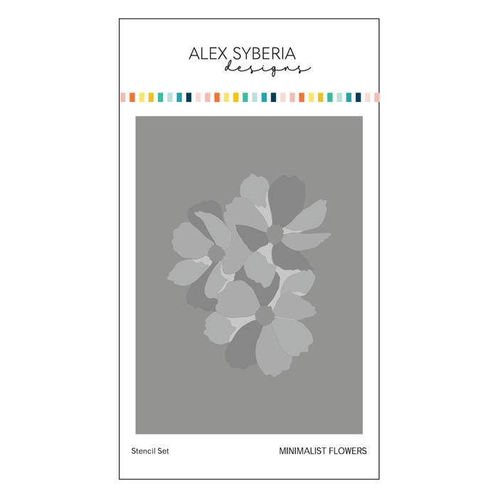 Minimalist Flowers Stencil Set