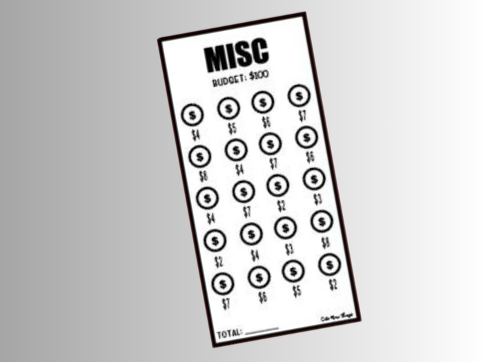 Misc | Savings Insert or Cash Envelope | Square | 100
