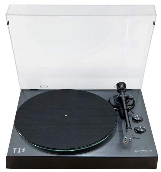 Mitchell Acoustics UStream TT3 Bluetooth Vinyl Turntable with USB - Black Black