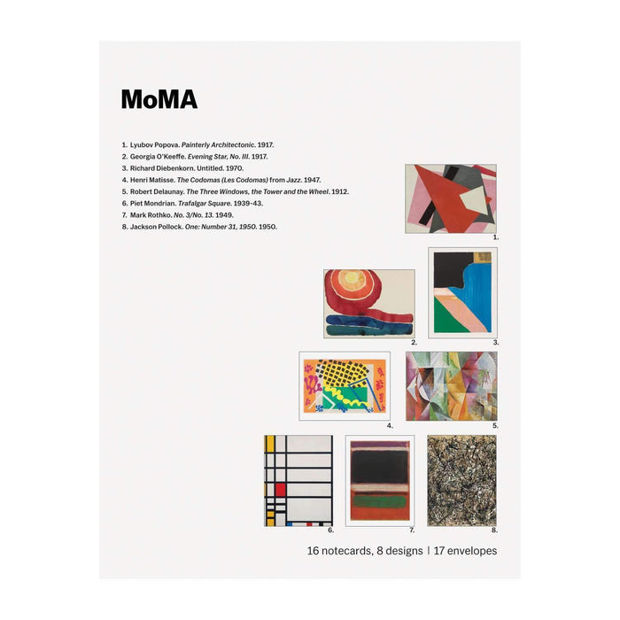 MoMA Abstraction Notecard Folio Box Greeting Cards Galison