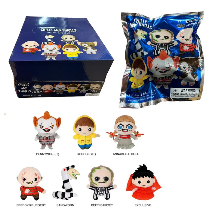 Monogram Warner Bross Horror Plush Bag Clip in Blind Bag Series 5 1Pc