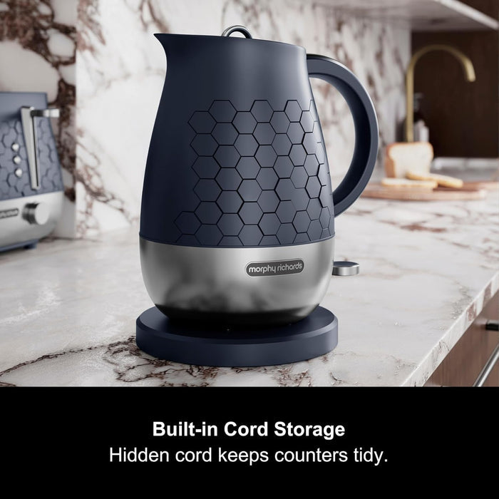Morphy Richards Cassini 1.7L Kettle - Space Blue & Silver | 103021