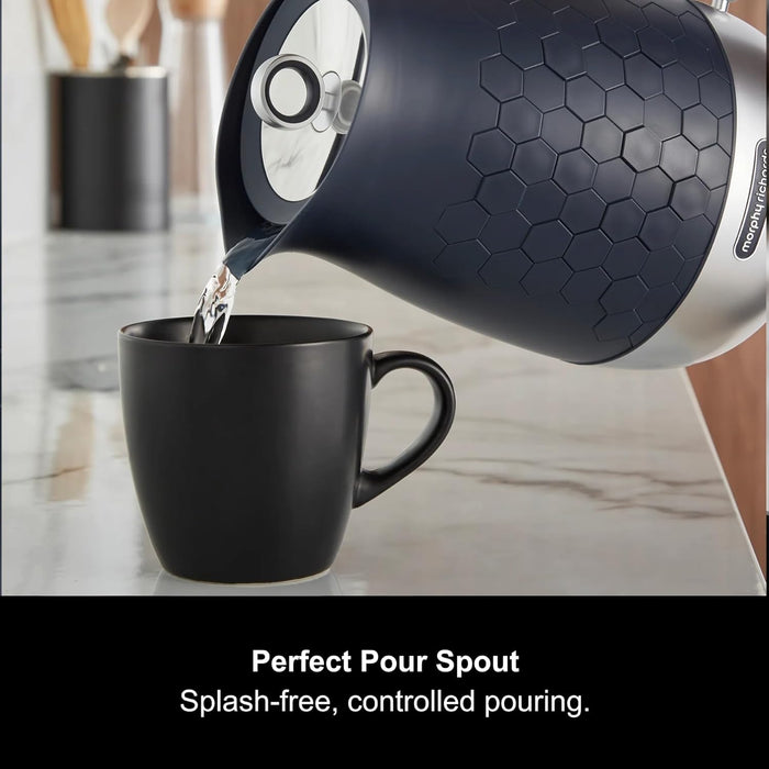 Morphy Richards Cassini 1.7L Kettle - Space Blue & Silver | 103021
