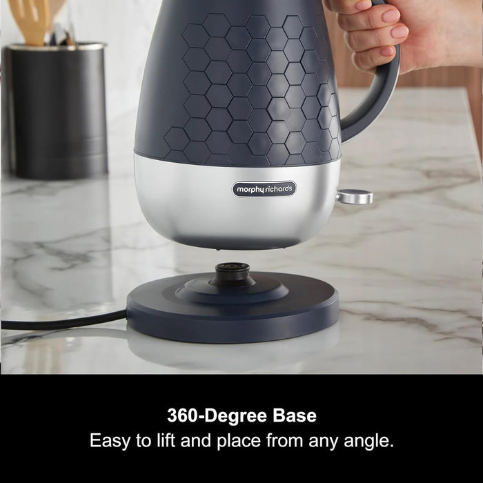 Morphy Richards Cassini 1.7L Kettle - Space Blue & Silver | 103021