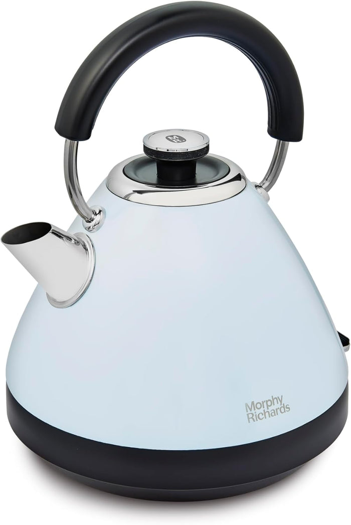 Morphy Richards Venture 1.5L Blue Pyramid Kettle - Duck Egg | 100136