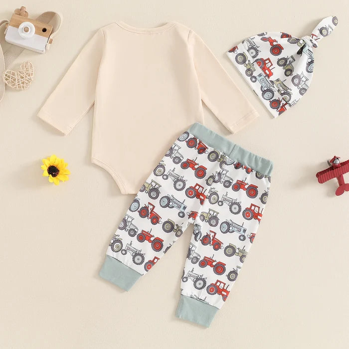 NEW TO THE FARM Outfit with Beanie