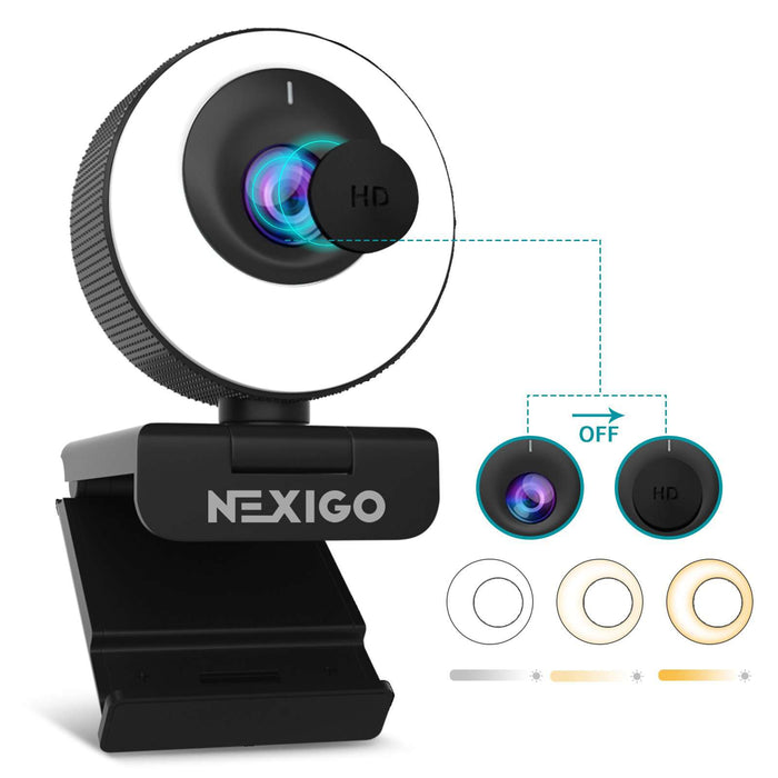 The N620E with magnetic privacy cover has three light adjustment modes.