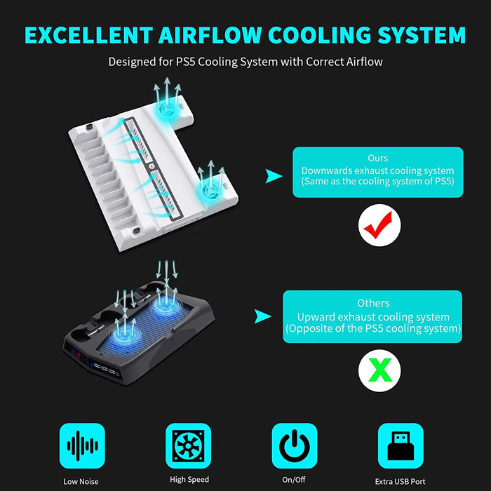 Compared to other brands, NexiGo's vertical stand has stronger cooling, an additional USB port, and low noise.