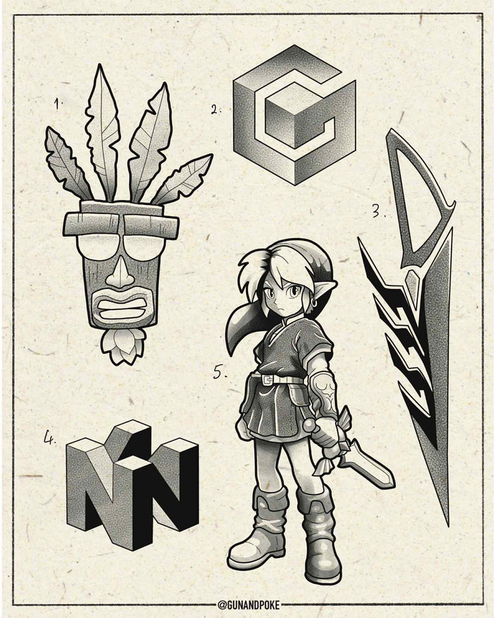 Nintendo inspired designs by Amy (2025)
