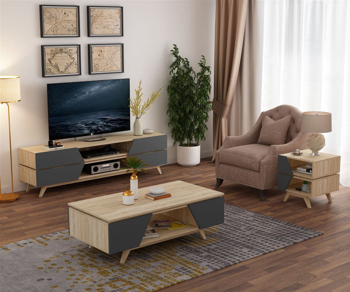 NORDIC 1200 Coffee Table Grey by Criterion - Home Living Store - Coffee Table