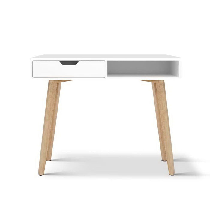 Office Computer Desk Study Table Storage Drawers Student Laptop White -Home Living Store - -