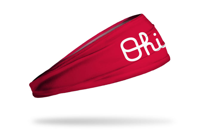 Ohio State: Script Ohio Scarlet Big Bang Lite Headband - View 2