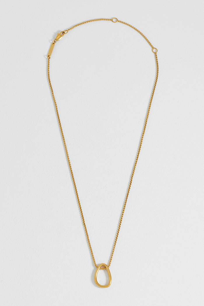 Open Abstract Drop Necklace