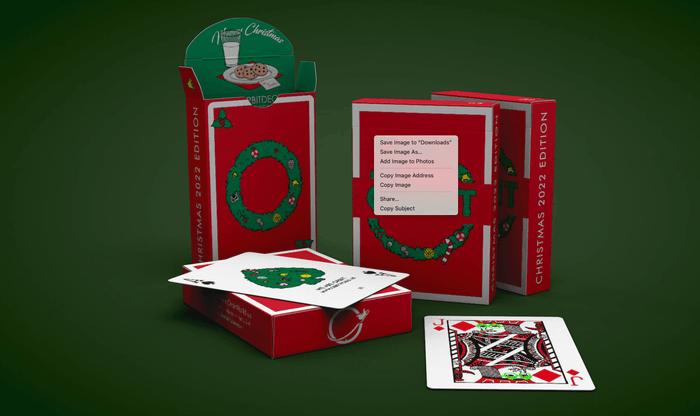 Orbit Christmas V2 Playing Cards Playing Cards by Orbit Brown