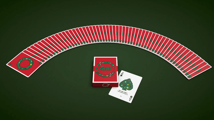 Orbit Christmas V2 Playing Cards Playing Cards by Orbit Brown